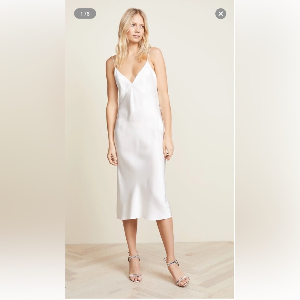 Olivia von Halle Issa Slip in Ivory